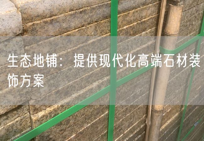 生態地鋪：提供現代化高端石材裝飾方案